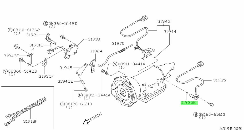 Nissan 31526 3jx9e